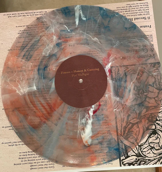 HOT MULLIGAN, Fenton + Honest & Cunning (Wax Bodega; WAX-035, US 2023 Reissue, Inner, 'American Mix' Marble Vinyl) LP EX/EX - Image 3