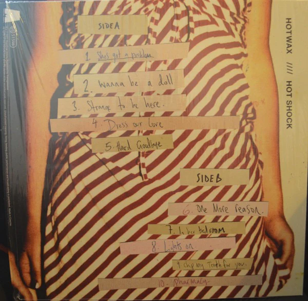 HOTWAX, Hot Shock (Marathon Artists; MA0433LP1, UK & Europe 2025, Inner, 'The Tallulah Edition' Black & Cream Stripe Vinyl) LP EX/VG+ - Image 2