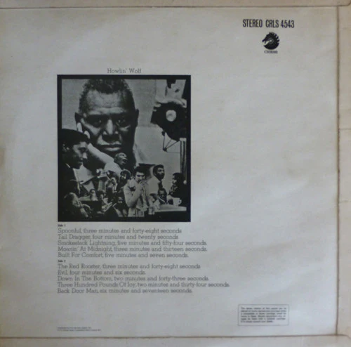 HOWLIN' WOLF, The Howlin' Wolf Album (Chess; CRLS.4543, UK 1969, Laminated Flipback Sleeve, Stereo), SALE - Up to 50% Off the Original Price LP G+/G+ - Image 2