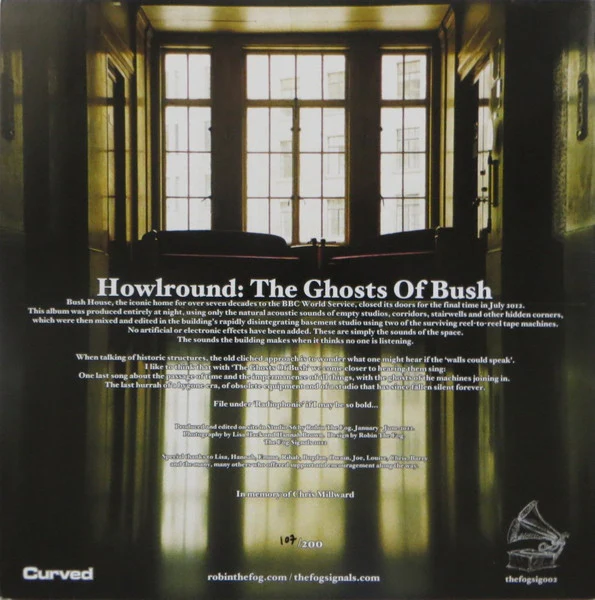 HOWLROUND, The Ghosts Of Bush (The Fog Signals; thefogsig002, UK 2012, Postcard, Limited to 200. Hand numbered.), SALE - Up to 50% Off the Original Price LP VG+/VG+ - Image 2