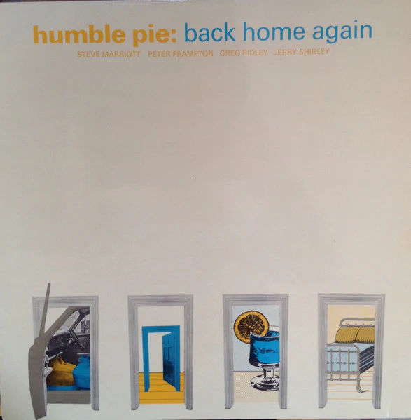 HUMBLE PIE, Back Home Again (Immediate White; IML 1005, UK 1976, Laminated Sleeve) LP VG+/VG+