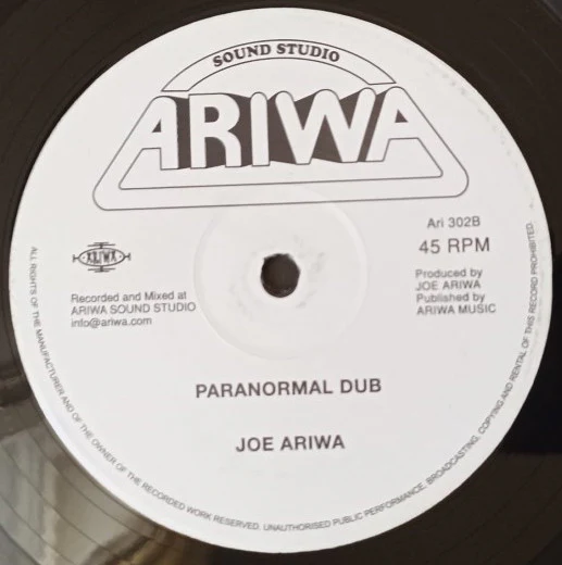I JAH / JOE ARIWA, Sunshine Rise (Darkness) / Paranormal Dub (Ariwa; ARI302, UK 2021, Company Sleeve) 12" VG+/VG+ - Image 2