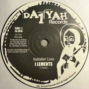 I LEMENTS, Rastafari Lives (Da1yah Records; D1Y 7 001, France 2012), SALE - Up to 50% Off the Original Price 7" /VG