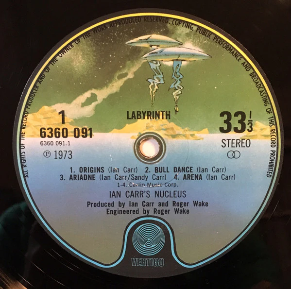IAN CARR WITH NUCLEUS, Labyrinth (Vertigo Spaceship; 6360 091, UK 1973, Gatefold) LP VG/VG+ - Image 3