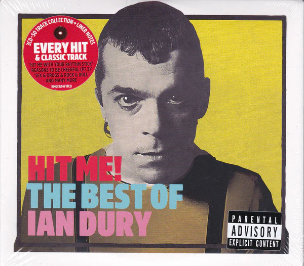 IAN DURY, Hit Me! The Best Of Ian Dury (BMG; BMGCAT471TCD, Europe 2020, Quadruple Gatefold) 3xCD VG+/VG+