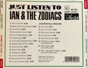 IAN & THE ZODIACS, Just Listen To Ian & The Zodiacs (Repertoire Records; IMS 7007, Germany 1994, Jewel Case, Booklet) CD VG+/VG+ - Image 2