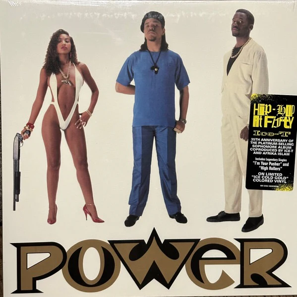 ICE-T, Power (Sire; RCV1 25765, Europe 2023 Reissue, Inner, Gold Vinyl) LP VG+/EX
