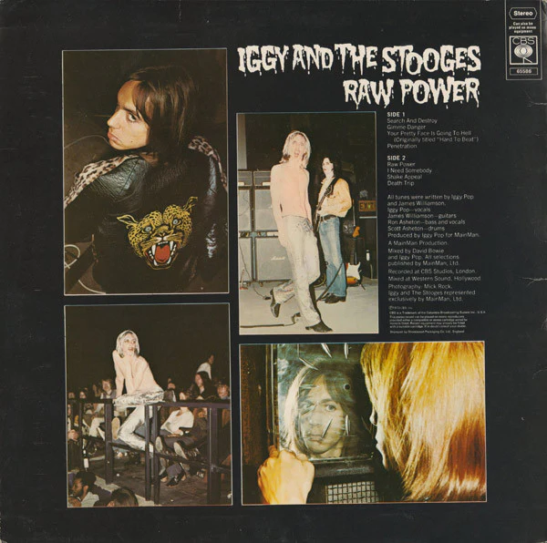 IGGY AND THE STOOGES, Raw Power (CBS; 65586, UK 1972, No Inner, Stereo), SALE - Up to 50% Off the Original Price  LP VG/G+ - Image 2