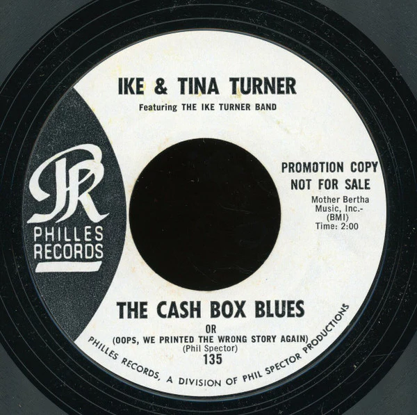 IKE & TINA TURNER, I'll Never Need More Than This / The Cash Box Blues Or (Oops, We Printed The Wrong Story Again) (Philles Records ; 135, US 1967, Promo, Company Sleeve), SALE - Up to 50% O 7" VG/VG - Image 2