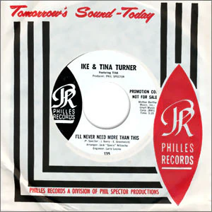 IKE & TINA TURNER, I'll Never Need More Than This / The Cash Box Blues Or (Oops, We Printed The Wrong Story Again) (Philles Records ; 135, US 1967, Promo, Company Sleeve), SALE - Up to 50% O 7" VG/VG - Image 3
