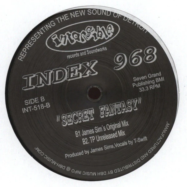INDEX 968, Secret Fantasy (Intangible Records & Soundworks; INT-518, US 2016 Reissue), SALE - Up to 50% Off the Original Price  12" /VG