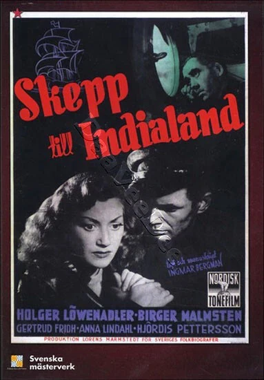 INGMAR BERGMAN, A Ship to India (Skepp till Indialand) (Nordisk Tonefilm; KS8FHP128, Sweden 2007, Swedish with English Subtitles ) Blu-Ray VG+/VG+
