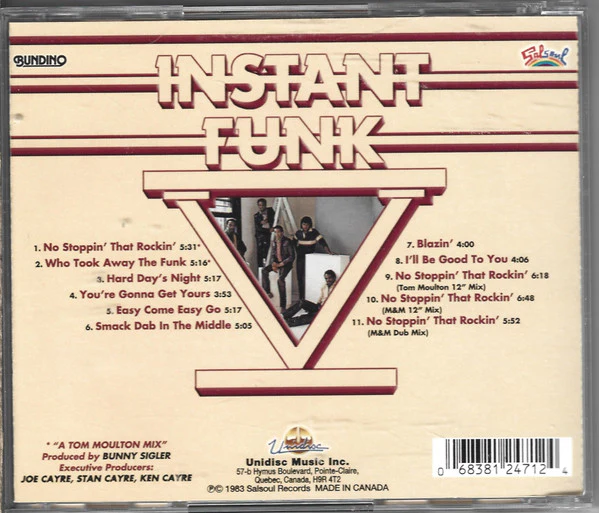 INSTANT FUNK, Instant Funk V (Unidisc; AGEK 2471, Canada 2006 Reissue) CD EX/EX - Image 2