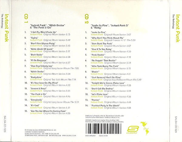 INSTANT FUNK, The Anthology (Salsoul Records; SALSA CD 029, UK 2006, Double Digipak) 2xCD M/M - Image 2