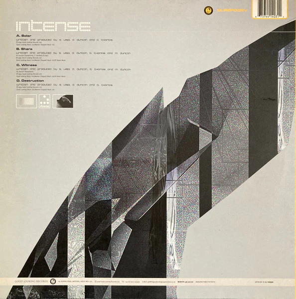 INTENSE, Solar EP (Good Looking; , UK 1999, Gatefold, Limited Edition of 5,000) 2x12" VG/VG+ - Image 2