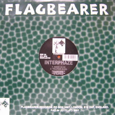 INTERPHAZE, Bitstream (Flagbearer Records ; DBMFLAG102, UK 1994, Company Sleeve) 12" VG/VG
