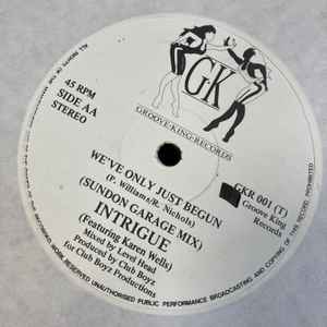 INTRIGUE (3), KAREN WELLS, We've Only Just Begun (Groove King Records; GKR001,  1980s) 12" /VG+ - Image 2
