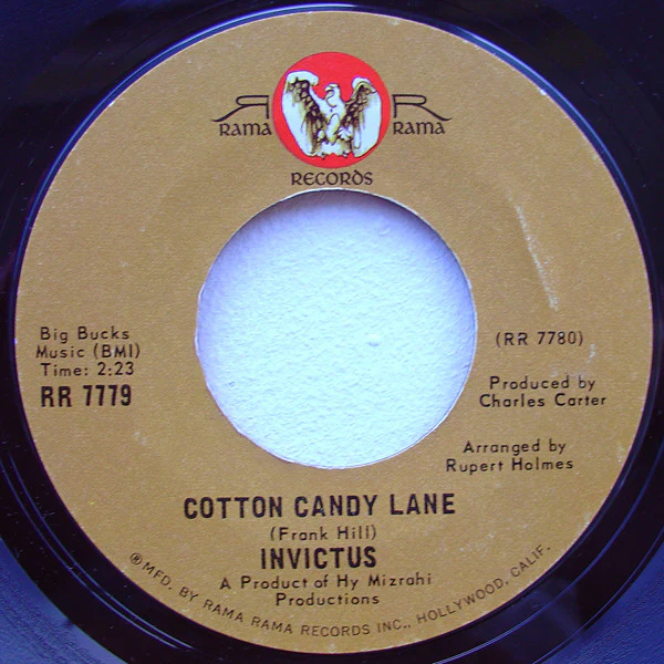 INVICTUS, New Babe (Since I Found You) / Cotton Candy Lane (Rama Rama; RR 7779, US 1969, Company Sleeve) 7" P/VG - Image 3