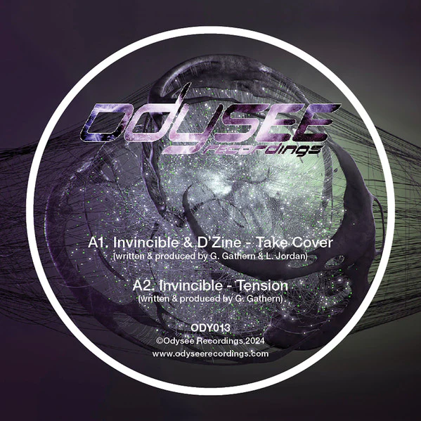 INVINCIBLE, Take Cover E.P. (Odysee Records; ODY013, UK & Ireland 2024) 12" VG/VG+ - Image 2