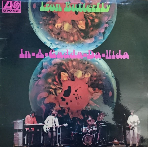IRON BUTTERFLY, In-A-Gadda-Da-Vida (Atlantic Orange & Green; K40022, UK 1970s Reissue, Laminated Front Sleeve) LP VG+/VG