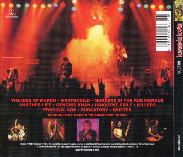 IRON MAIDEN, Killers (Parlophone; 0190295567750, Europe 2018 Reissue, Digipak) CD M/M - Image 2