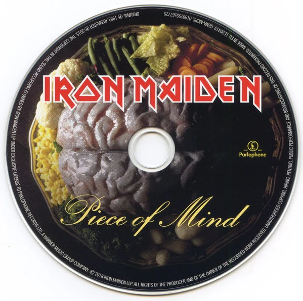 IRON MAIDEN, Piece Of Mind (Parlophone; 0190295567729, Europe 2018 Reissue, Digipak) CD M/M - Image 3