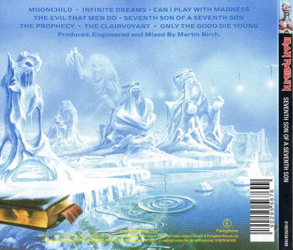 IRON MAIDEN, Seventh Son Of A Seventh Son (Parlophone; 0190295567699, Europe 2019 Reissue, Digipak) CD M/M - Image 2