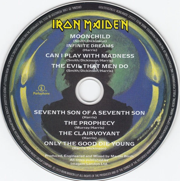 IRON MAIDEN, Seventh Son Of A Seventh Son (Parlophone; 0190295567699, Europe 2019 Reissue, Digipak) CD M/M - Image 3