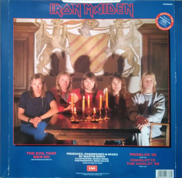 IRON MAIDEN, The Evil That Men Do (EMI; 12EMS64, UK 1988, Picture Sleeve) 12" VG/G - Image 2