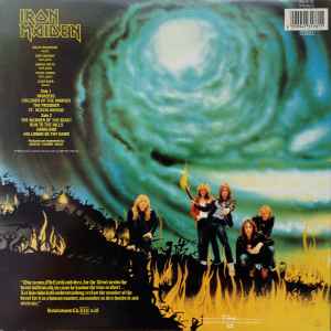 IRON MAIDEN, The Number Of The Beast (Fame Cream, With Red Grid; FA 3178, UK 1987 Reissue) LP G+/G+ - Image 2