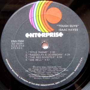 ISAAC HAYES, Tough Guys (Enterprise; ENS-7504, US 1974, Gatefold, Inner, Sonic Pressing) LP VG/VG+ - Image 3