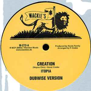 ITOPIA, Creation / Message From Jah (Wackie's; W-272, Germany 2008, Reggae disco 45 sleeve) 12" VG/VG+ - Image 2