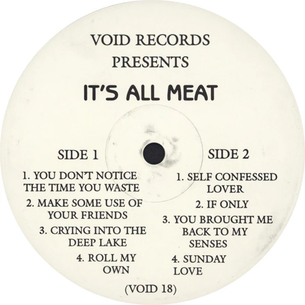 IT'S ALL MEAT, It's All Meat (Void Records; VOID 18, US 1999 Reissue, Gatefold, Photo Insert, Orange Marbled Vinyl, Bonus 7"), SALE - Up to 50% Off the Original Price  LP VG/VG+ - Image 3
