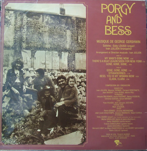 IVAN JULLIEN, EDDY LOUISS, Porgy And Bess (Riviera; 421.083, France 1971, Laminated Sleeve), SALE - Up to 50% Off the Original Price LP G+/VG - Image 2