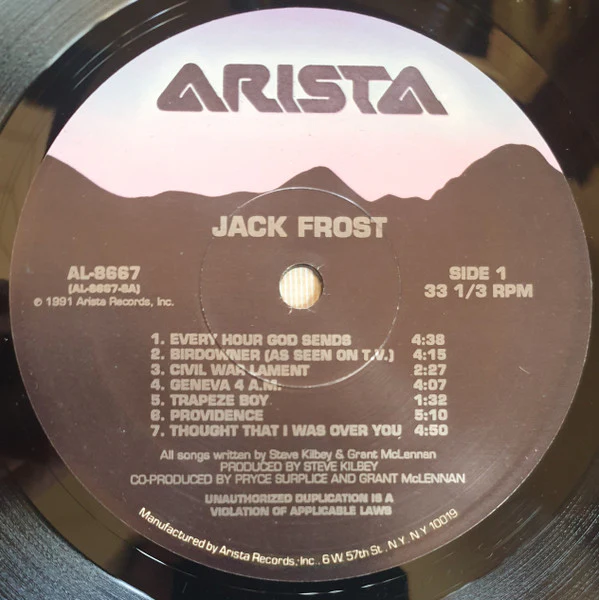 JACK FROST, Jack Frost (Arista; AL-8667, US 1991) LP VG/VG - Image 3