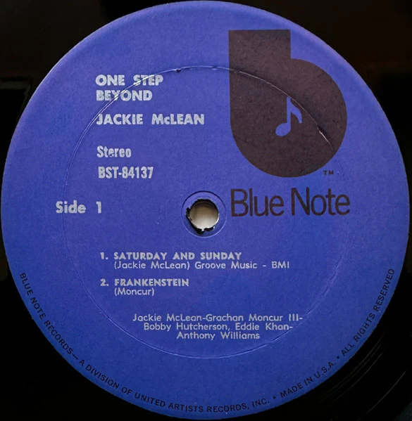 JACKIE MCLEAN, One Step Beyond (Blue Note; BST 84137, US 1973 Reissue) LP VG/VG - Image 3