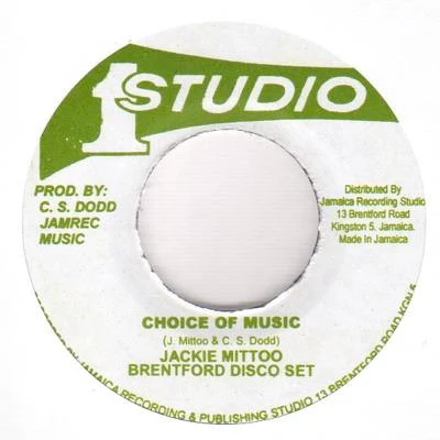 JACKIE MITTOO & BRENTFORD DISCO SET, Choice Of Music (Studio One; , Jamaica 2000s Reissue) 7" /VG+