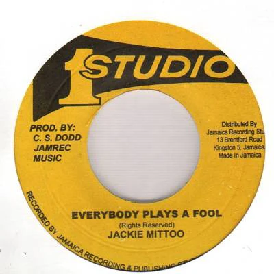 JACKIE MITTOO, Everybody Plays A Fool / Home Made (Studio One; , Jamaica 2014) 7" /VG