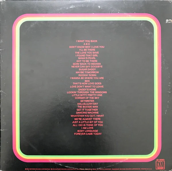 JACKSON 5IVE, Anthology (Motown; M7-868R3, US 1976, Triple Gatefold) 3xLP VG/VG+ - Image 2