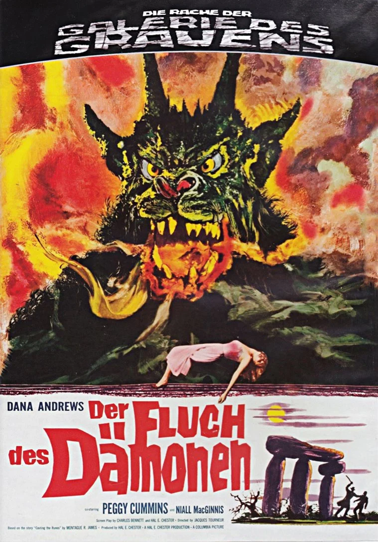 JACQUES TOURNEUR, DANA ANDREWS, Night of the Demon (Der Fluch des Damonen) (Sony Pictures ; , Germany 2015, Booklet, German and English) 2xBlu-Ray VG+/VG+