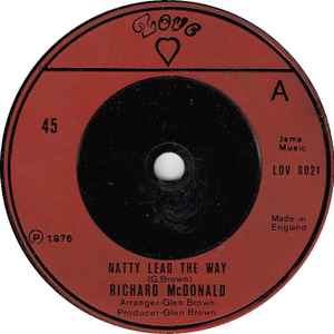 JAH GLEN / RICHARD MCDONALD , Jah Jah Bring Everything / Natty Lead The Way (Love; LOV 0021, UK 1976, Solid Centre) 7" /G - Image 2