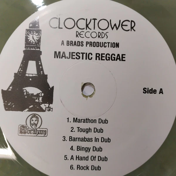 JAH THOMAS MEETS SCIENTIST, In Rock Dub (Clocktower Records; LPCT 0002, Canada 2015 Reissue, Plain Sleeve, Inner, Green Marbled Vinyl) LP /EX