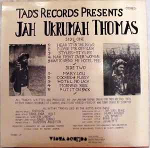 JAH THOMAS, Nah Fight Over Woman (Vista Sounds; STLP 1018, UK 1983), SALE - Up to 50% Off the Original Price LP VG/VG - Image 2