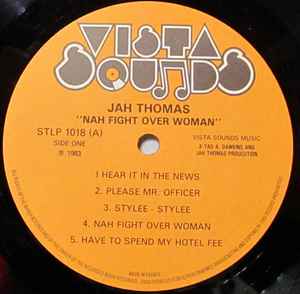 JAH THOMAS, Nah Fight Over Woman (Vista Sounds; STLP 1018, UK 1983), SALE - Up to 50% Off the Original Price LP VG/VG - Image 3