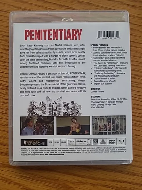 JAMAA FANAKA, Penitentiary (Vinegar Syndrome; VS-203, Worldwide 2018) 2xBlu-Ray VG+/VG+ - Image 2