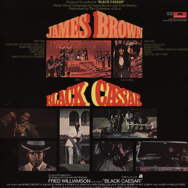 JAMES BROWN, Black Caesar (Polydor Red Label; PD 6014 / 245 2004, US 1998 Reissue, Picture Sleeve) LP VG+/VG+ - Image 2