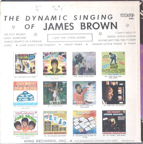 JAMES BROWN, I Got You (I Feel Good) (King Records; S-946, US 1966, Pasteback Sleeve, Stereo) LP VG/G+ - Image 2