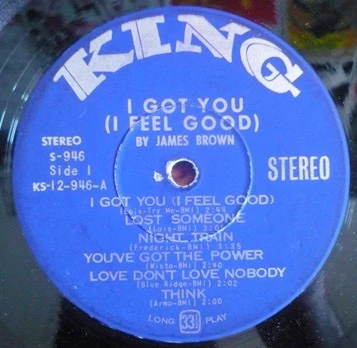 JAMES BROWN, I Got You (I Feel Good) (King Records; S-946, US 1966, Pasteback Sleeve, Stereo) LP VG/G+ - Image 3