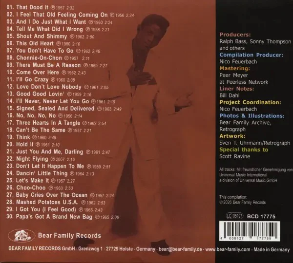 JAMES BROWN, James Brown - Rocks (Bear Family Records; BCD17775, Germany 2026, Digipak, Booklet) CD VG+/VG+ - Image 2