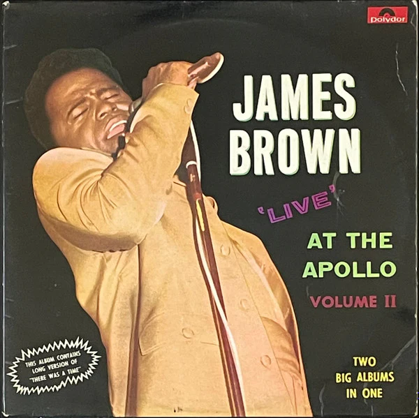 JAMES BROWN, James Brown & The Famous Flames-Live At The Apollo-Vol. 2 (Polydor Red Label; 583 729/30, UK 1969) LP VG/VG